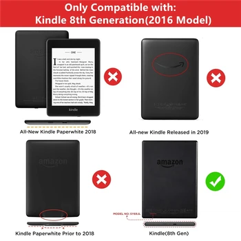 Kindle 8 Primer za Kindle 8. Generacije 2016 Sprostitev Odslej Ebook z Auto Sleep/Wake Padec Odpornosti za Kindle Model SY69JL