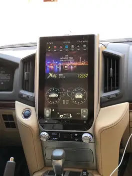 Tesla Slog Android 9.0 zaslon na Dotik prosti Avto Multimedijski Predvajalnik Za TOYOTA Land Cruiser LC200 2018 Audio stereo Radio vodja enote