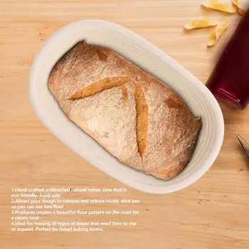 Tkane Košarico Preverjanje Kruh Košare Testo Za Pecivo, Ki Dokazujejo Košarico Banneton Brotform Rattan Preverjanje Hrane Posode Za Shranjevanje Košarico