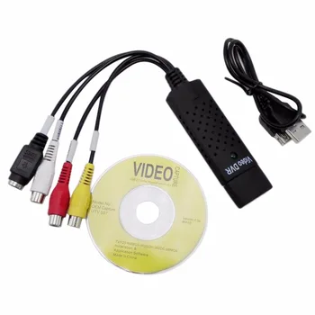 ANPWOO Easycap USB 2.0 Enostavno Skp Video, TV DVD, VHS DVR Zajemanje Adapter za Lažje Cap USB Video Naprave za Zajemanje podporo Win10