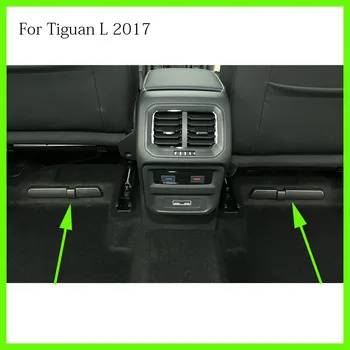 Avto zrak vtičnico Prahu kritje pod sedež Za Tiguan L 2017 notranje zadeve sprememba zaščitni pokrov, avto styling nalepka