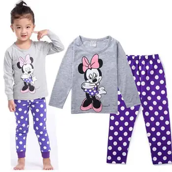 Trgovina na drobno Pomlad&Jeseni pižame risanka sleepwear bombaž fantje oblačila z dolgimi rokavi otroci, oblačila, 90-130 cm vrh+hlače