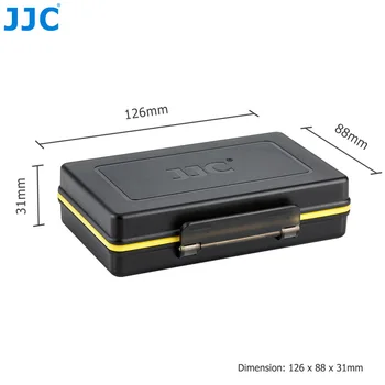 JJC Baterijo Fotoaparata Polje Pomnilniško Kartico Primeru Imetnik skladišča za SD SDHC SDXC MSD Micro SD kartice MicroSD XQD CF Kartice AA Baterije za DSLR