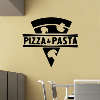 Evropskem Slogu, Pizze, testenine, Vinilne Nalepke Stenske Nalepke za Pizza Trgovina Znak Nalepke Umetnosti Stensko Dekoracijo Kuhinje Ozadje M202