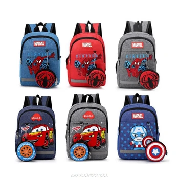 2020 Anime Disney Marvel Spiderman Captain America Super Junaki Vrečko Figuric Otrok Nahrbtnik Fant Dekle Nahrbtnik Darilo Igrače