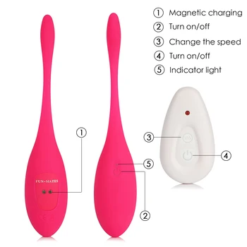 Brezžični Daljinski upravljalnik z vibriranjem Bullet Jajce Vibrator Sex Igrače za Žensko USB Polnjenje Klitoris Stimulator Vaginalne Masaža Žogo
