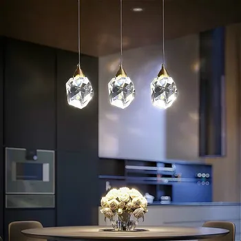 Sodobni luksuzni vse-baker kristalno lučka restavracija LED lestenec, Nordijska doma notranjo osvetlitvijo, spalnica, kuhinja Obesek Luči